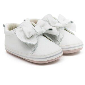 NWT ROBEEZ First Kicks Aria Leather Baby Shoes - White - Size 9-12 months
